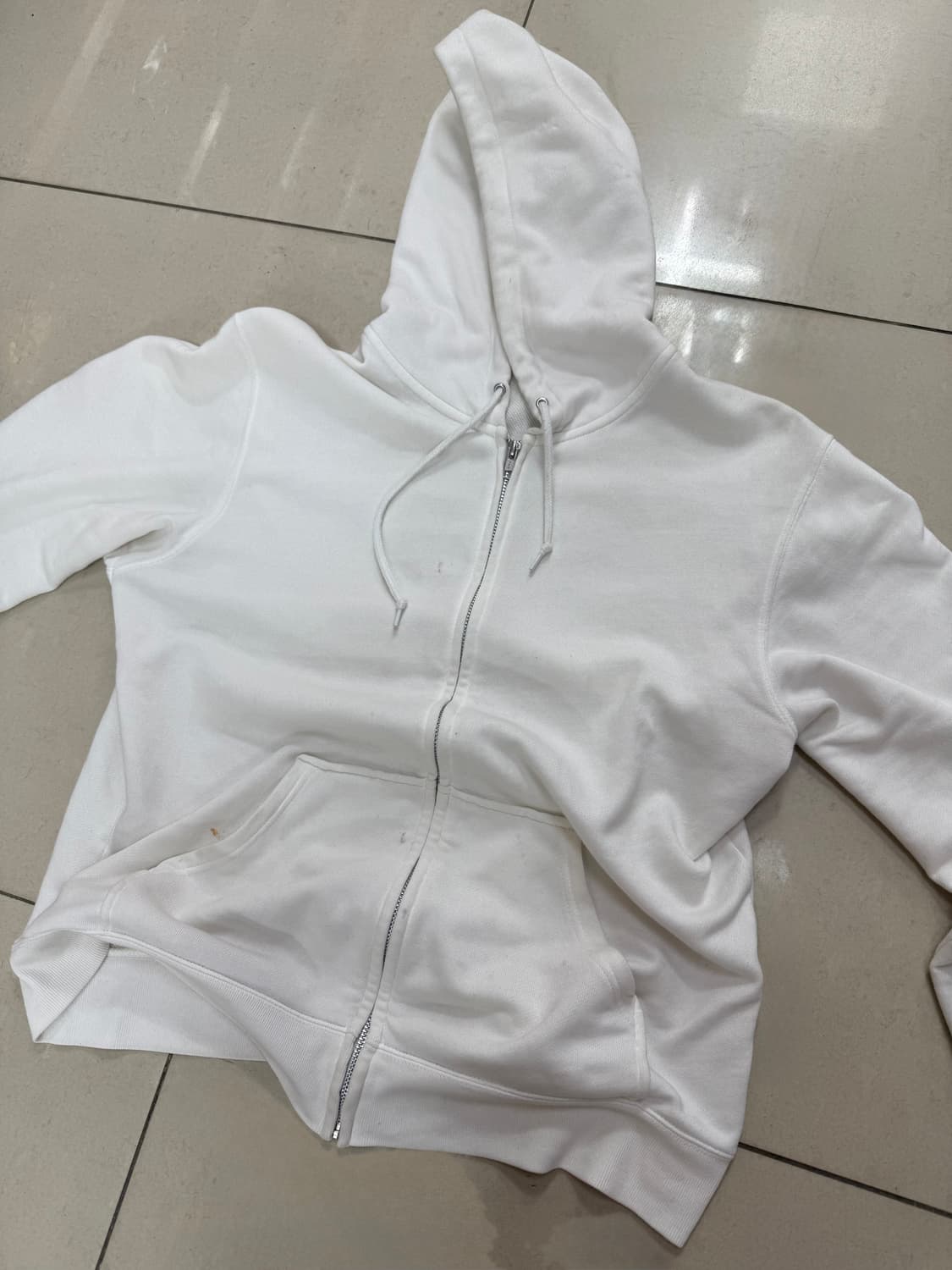 빈티지 화이트 후드집업 yzy yeezy 상품이미지3