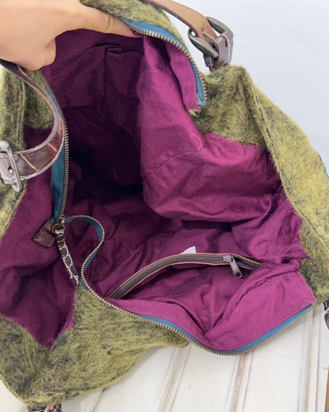 Bohemian Felt Patchwork Tote Bag 상품이미지9