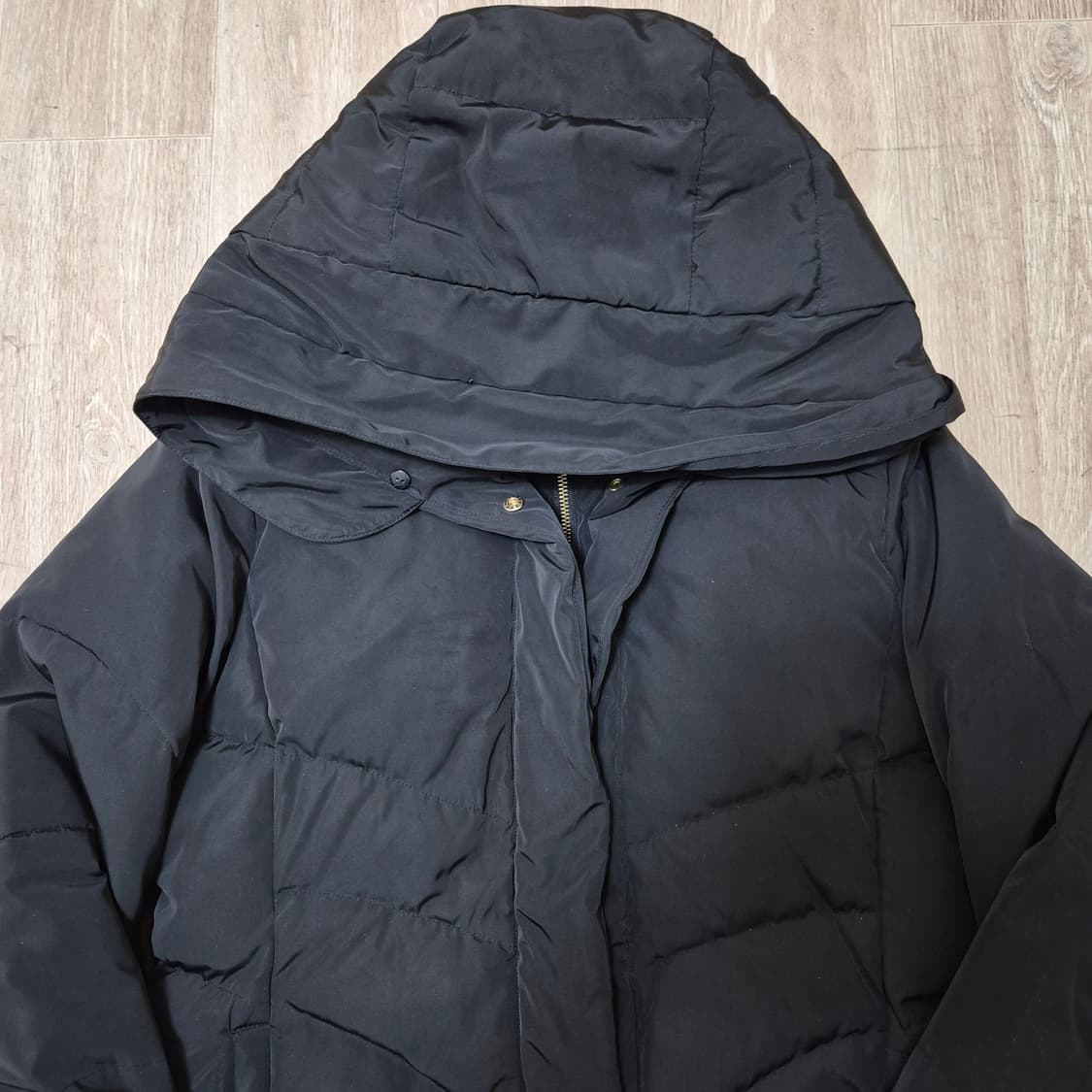 지고트 여성 덕다운 후드 롱패딩 점퍼 상품이미지2