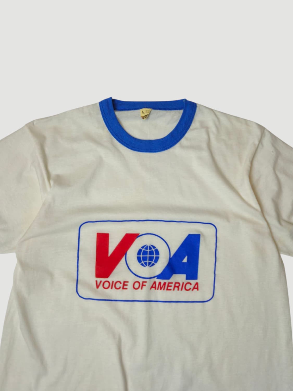 1980's 보이스 오브 아메리카 링거티 스크린스타즈 VOA 링거 L 상품이미지3