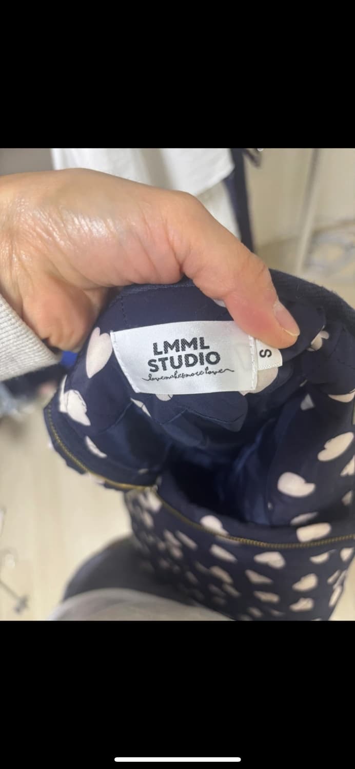 새상품 LMML 하트 퀼팅 패딩 스커트 S 상품이미지2