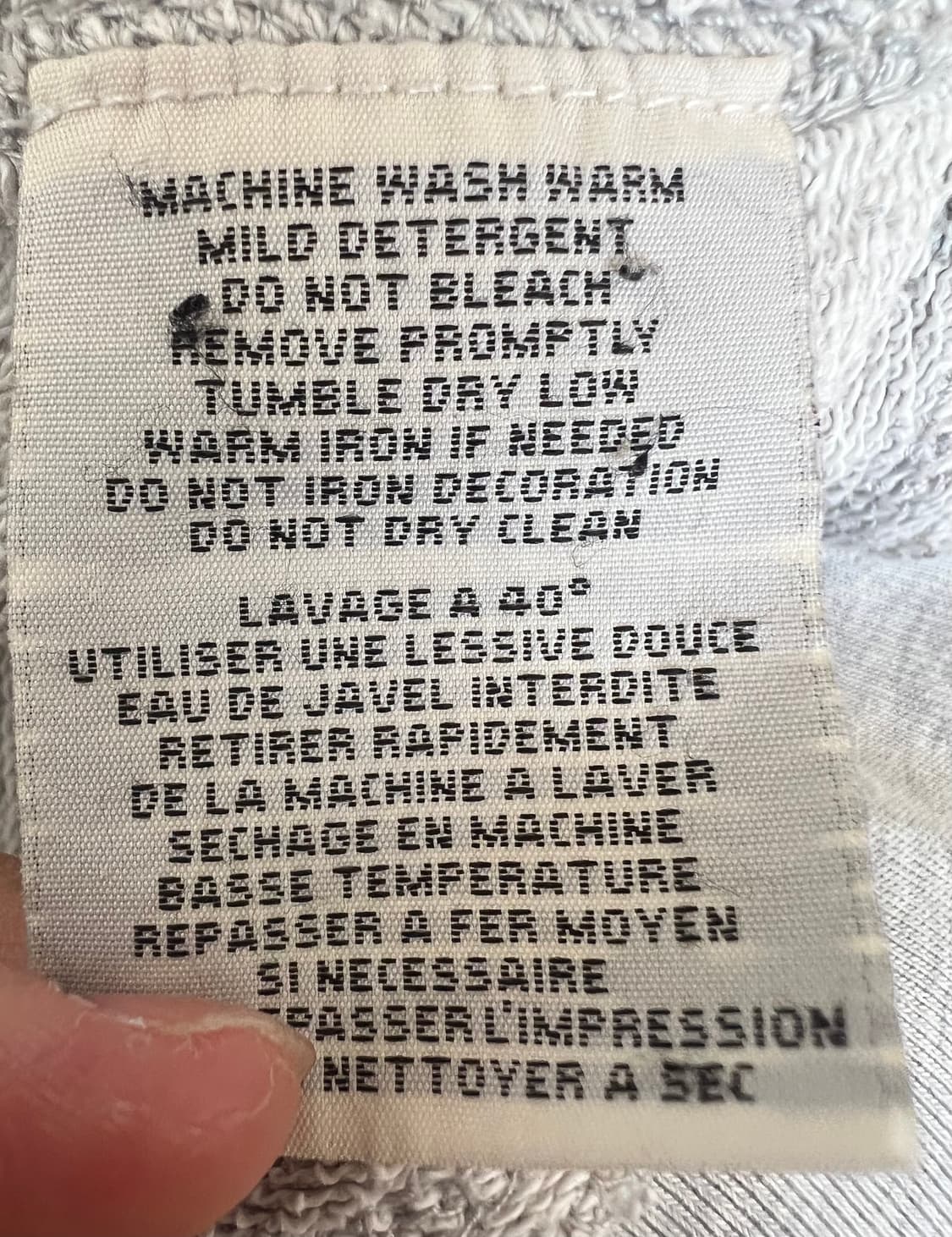 랄프로렌 데님앤서플라이 남성 멜란지그레이 맨투맨티셔츠 상품이미지7