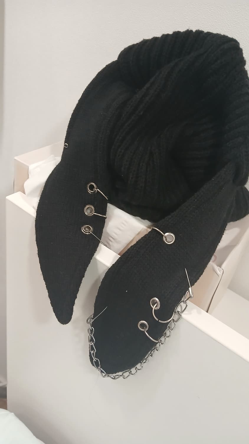 락샵 펑크 고스펑크 레그워머&우사기미미 피어싱 비니 모자 일괄판매 상품이미지2