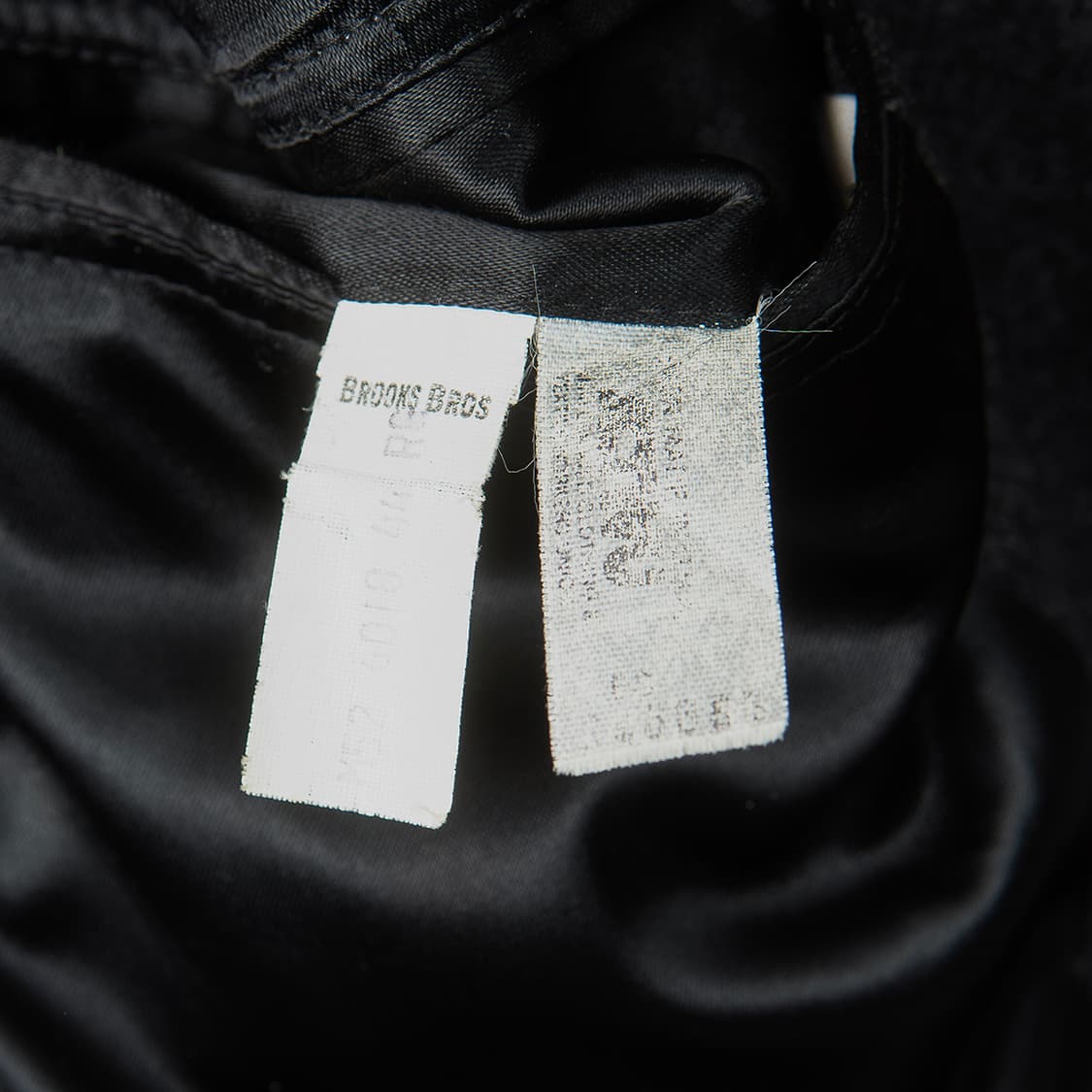 [115] 80s 브룩스브라더스 헤링본 울 오버코트 다크 그레이  상품이미지7