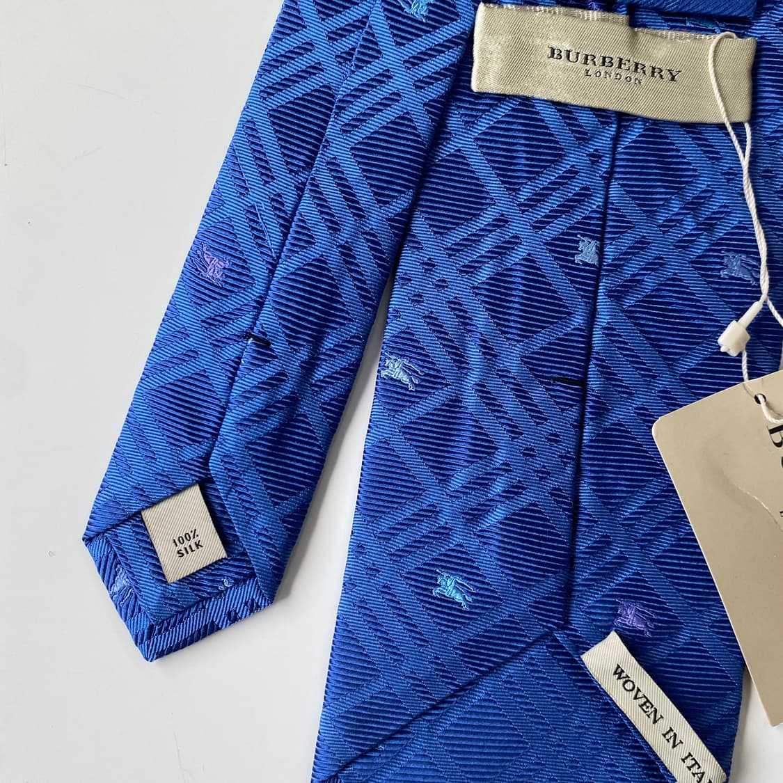 택달린 미사용품 버버리 모노그램 명품 정품 넥타이 (Burberry) 상품이미지7