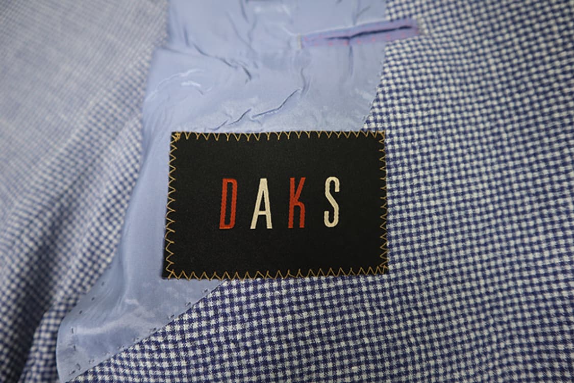 DAKS 닥스 체크 자켓 피아젠차원단 드라이완료 상품이미지4