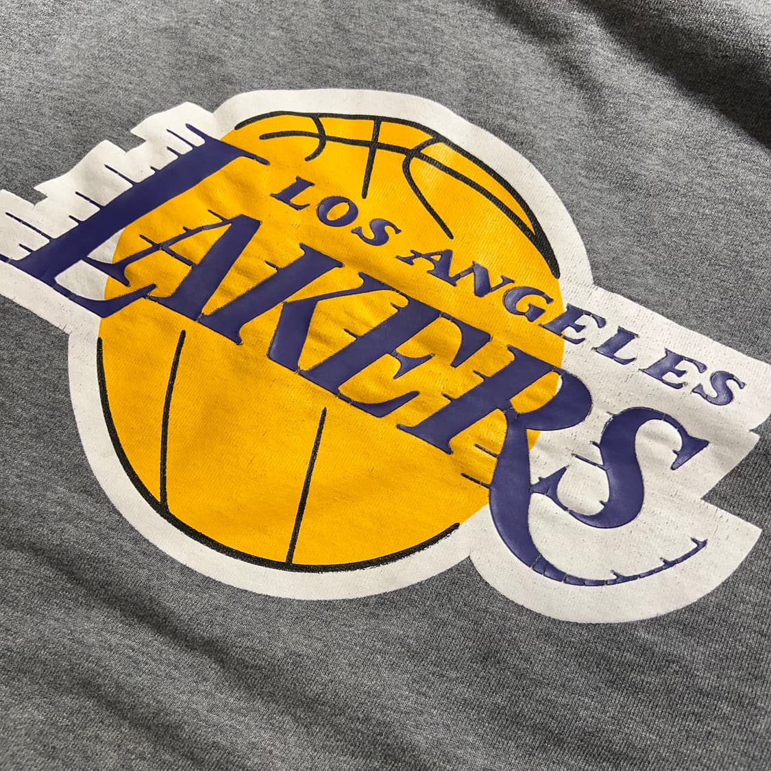 NBA 엔비에이 딥그레이 퍼플 LA레이커스 프린팅 스웻 맨투맨 티셔츠 상품이미지10