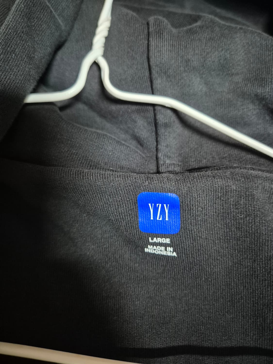[L] yzy 이지갭 블랙 후드집업 검정 105 상품이미지3