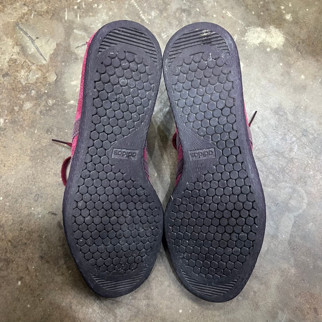 235) 아디다스 토바코 버건디 스웨이드 스니커즈 운동화 신발 상품이미지6