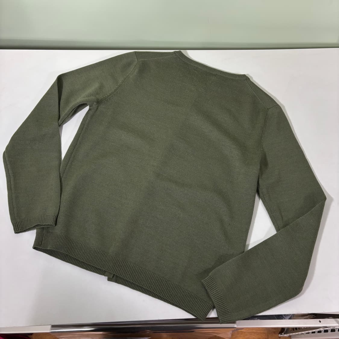 우먼S 시스템 카키 U넥 가디건 상품이미지2