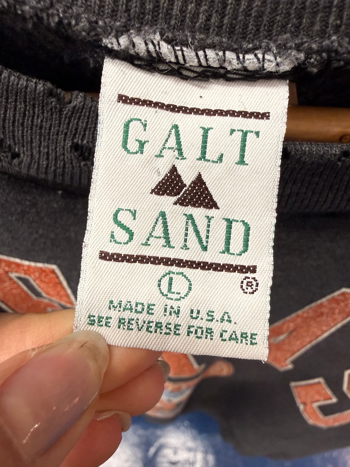 1990s TEXAS 커팅암 스웻 반팔티 상품이미지5