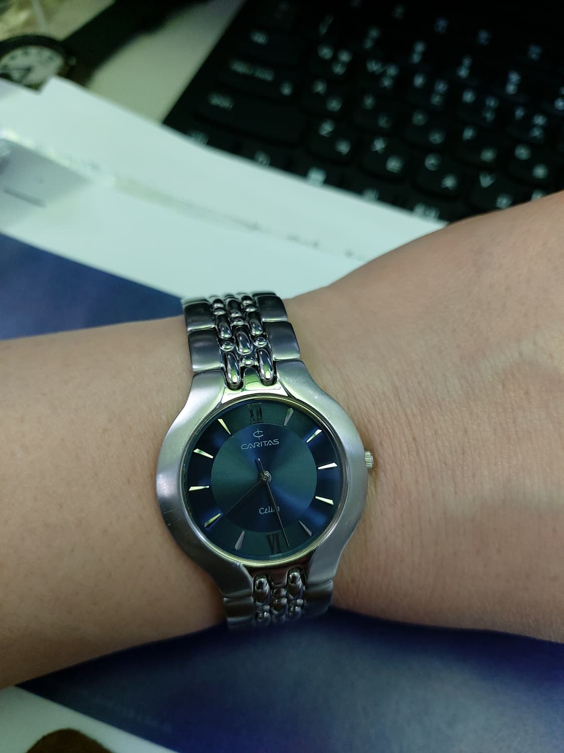 CARITAS 남성용 메탈 시계 상품이미지4
