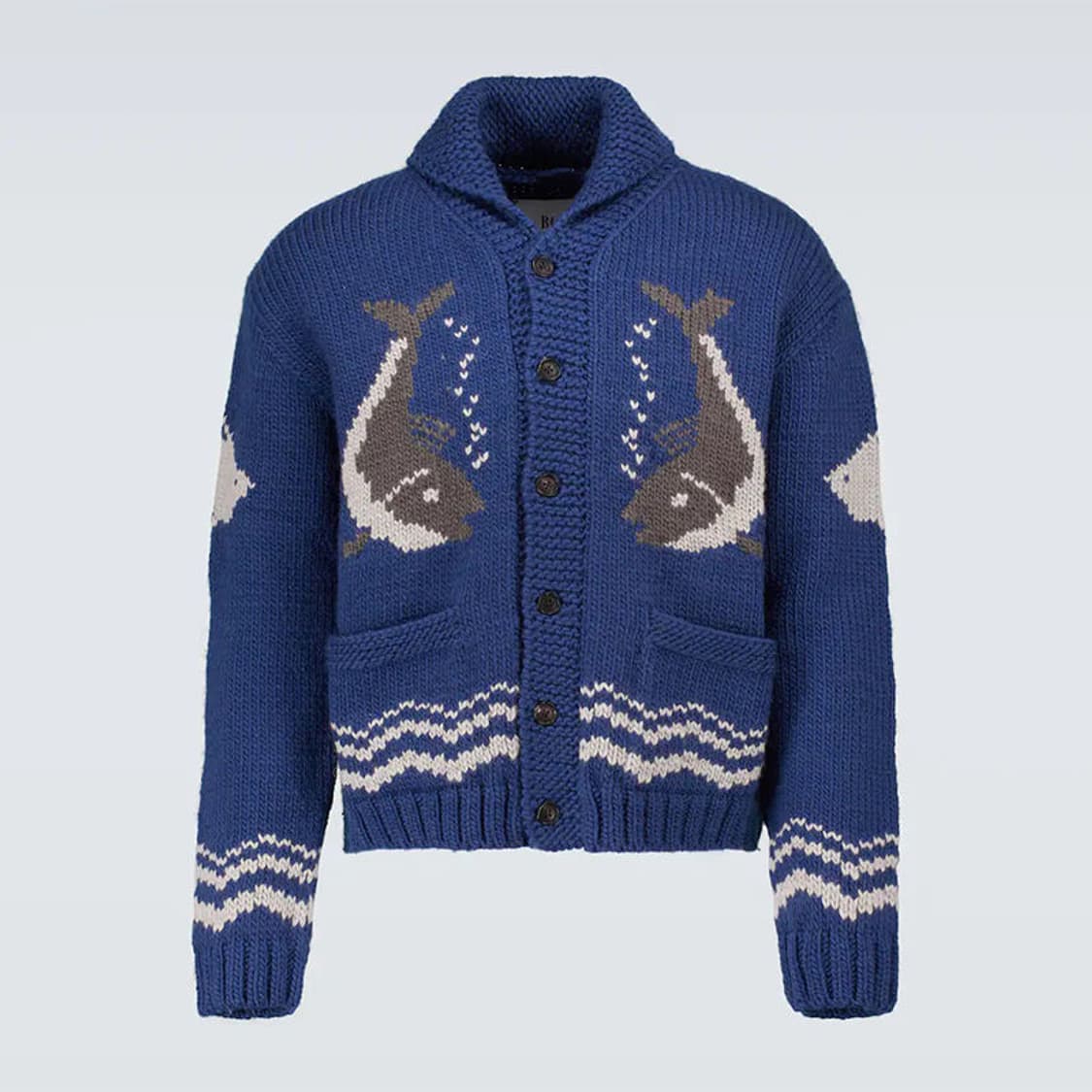 bode 그린 리버 숄카라 코위찬 가디건 상품이미지2