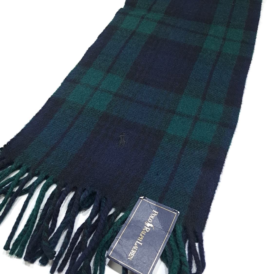 MX530 폴로 00s 이태리판 램스울 블랙워치 네이비그린 머플러 목도 상품이미지3