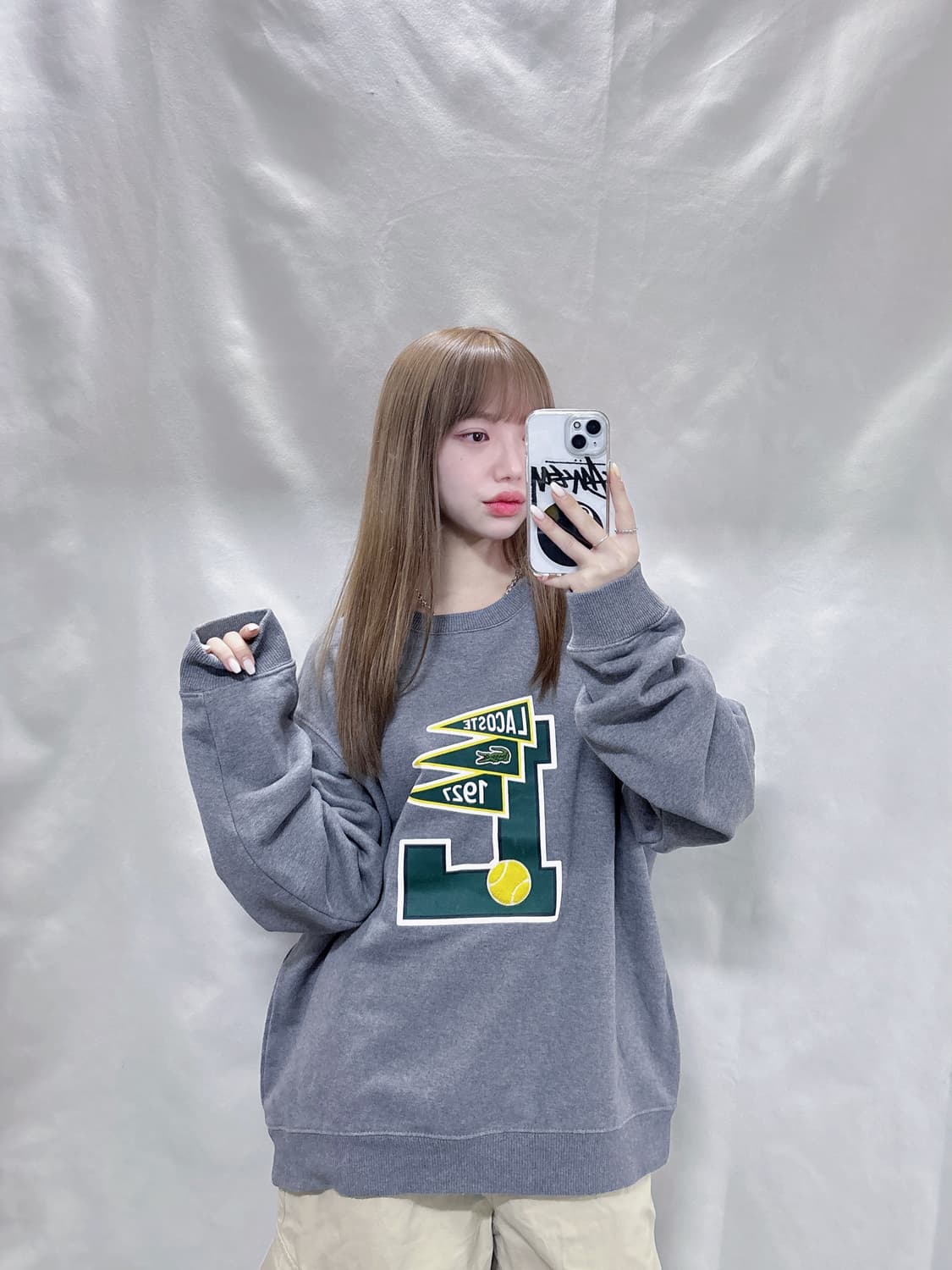 라코스테 테니스로고 맨투맨  상품이미지1