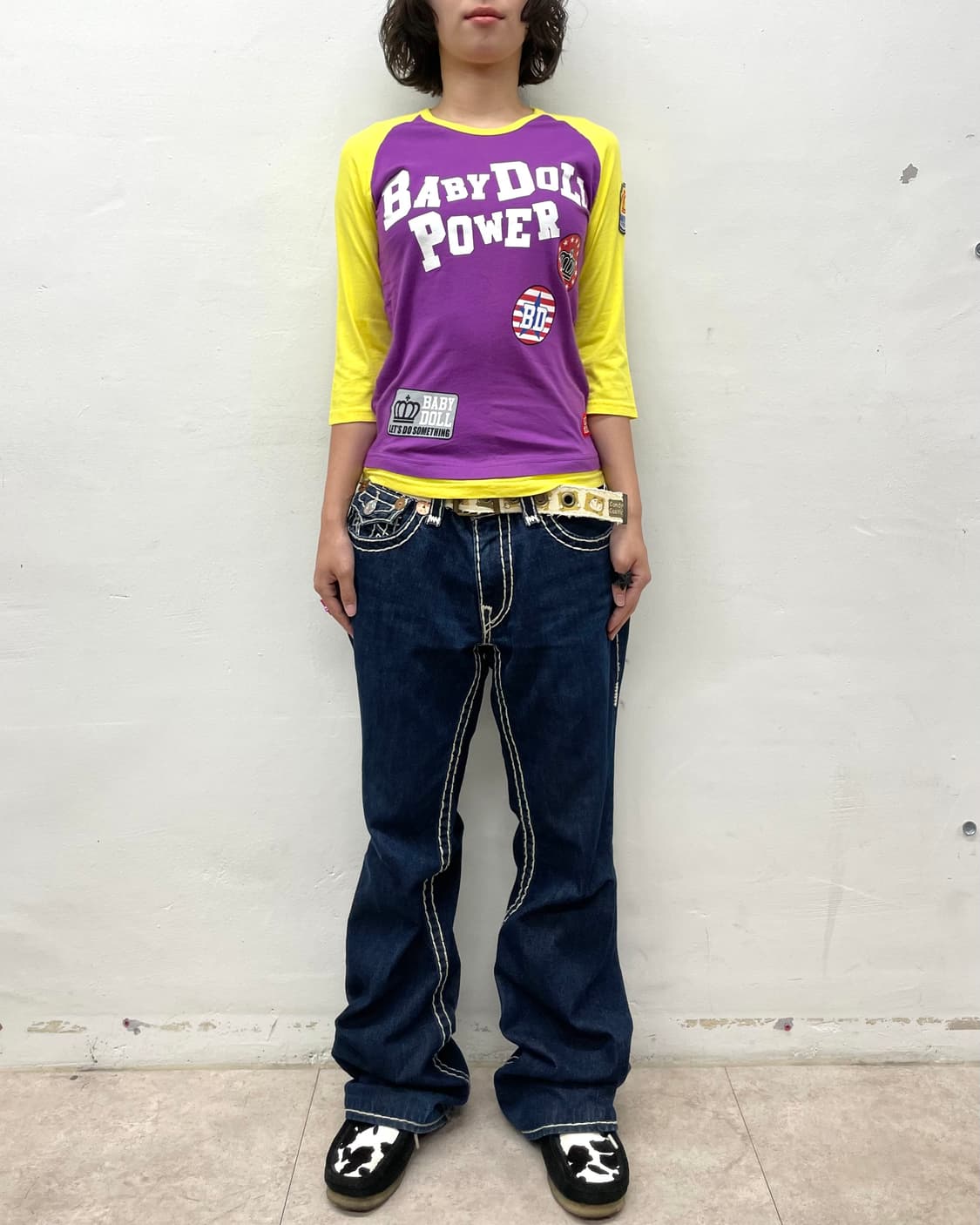 Baby Doll Retro Wappen Half Sleeve  상품이미지7