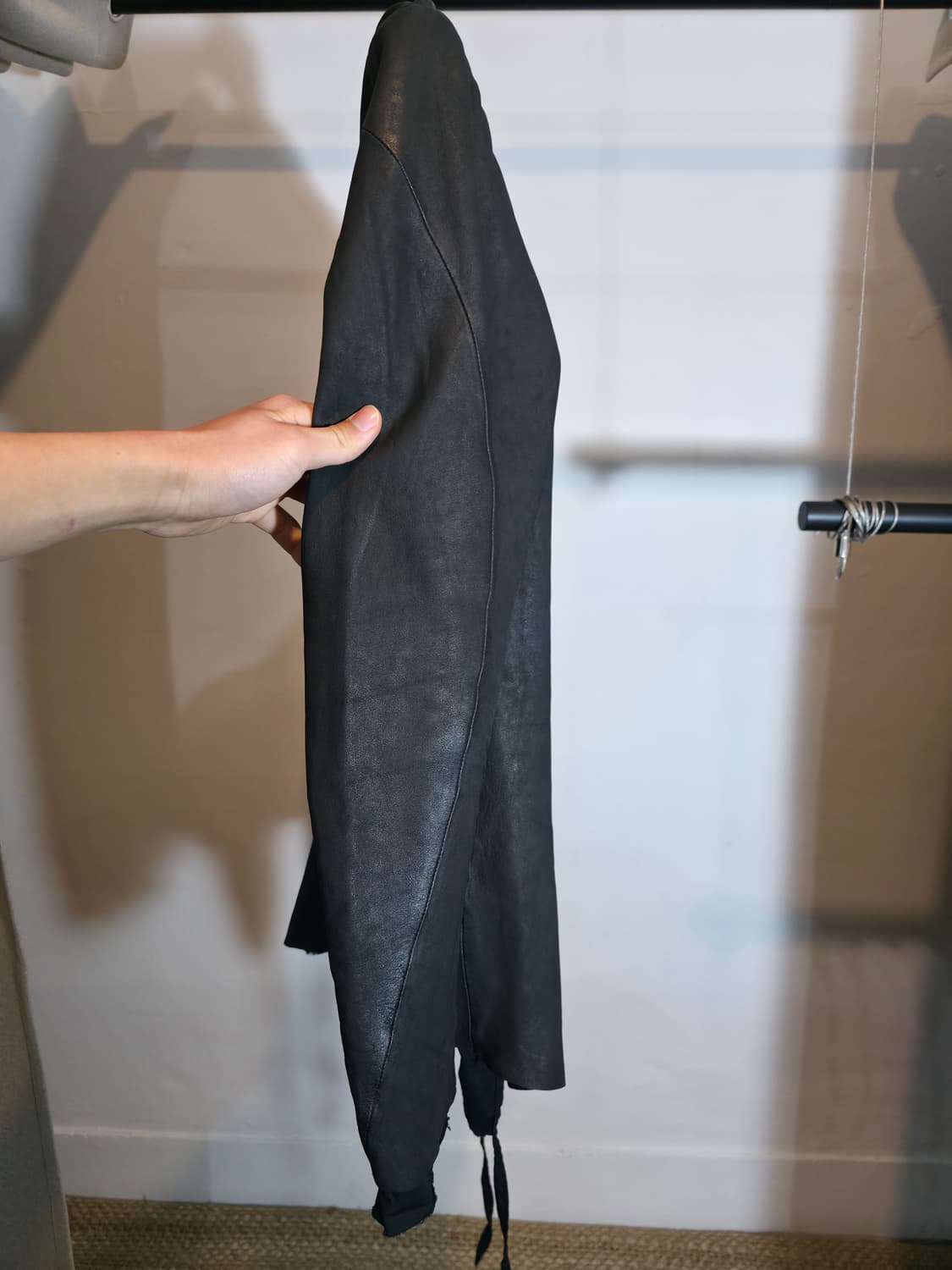 Army of me Layered leather blazer 상품이미지5