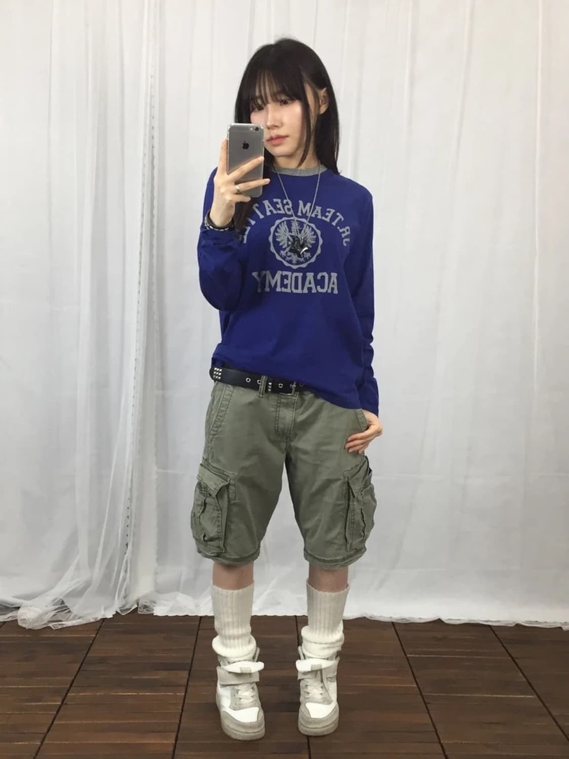Jpn Seattle Academy Blue Long Sleeve 상품이미지2