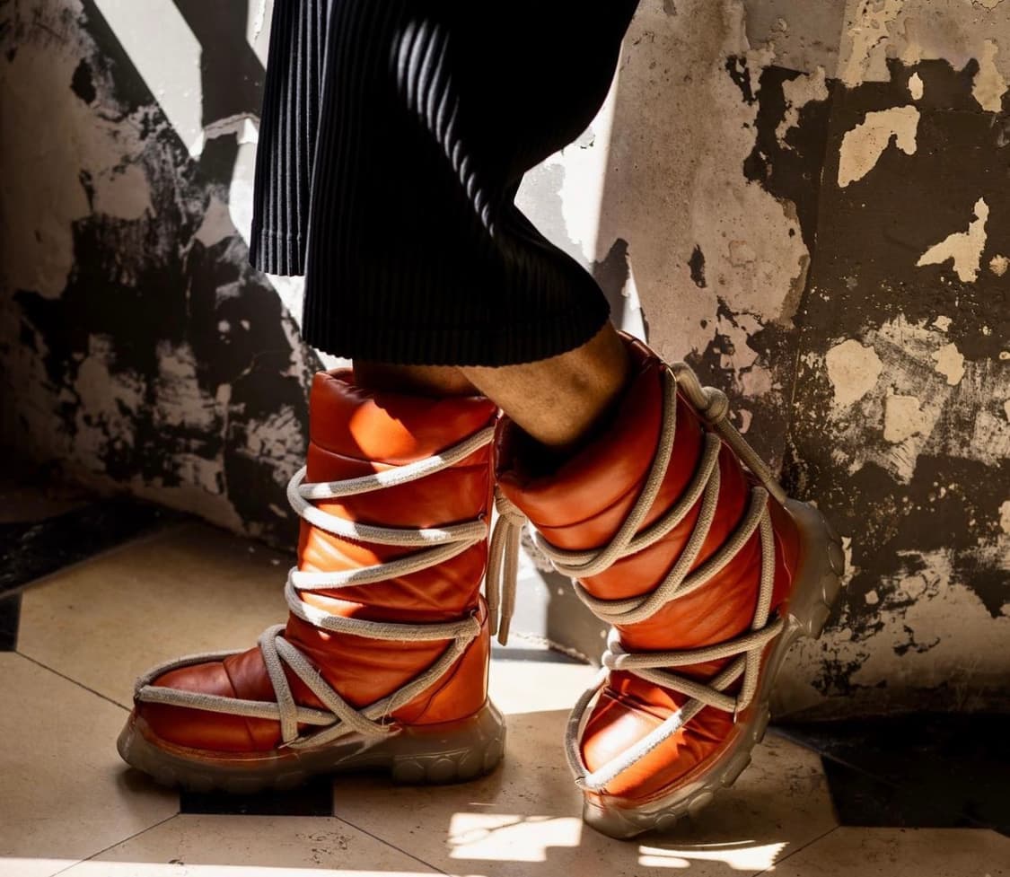 릭오웬스 22FW 루나 패딩 부츠 오렌지 44사이즈 상품이미지5