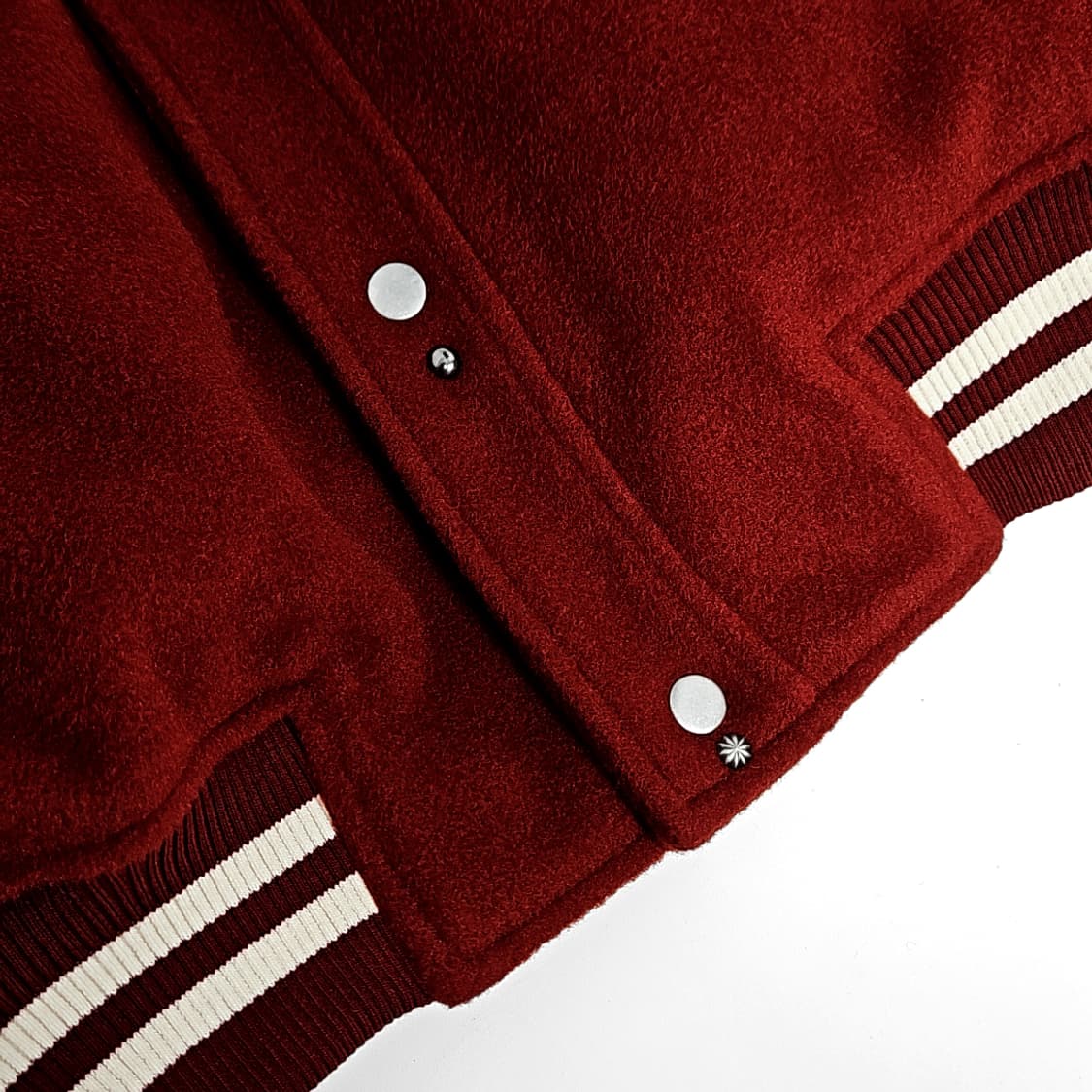 Kyne 웨스턴리벳 패딩 바시티자켓 (red) 상품이미지9