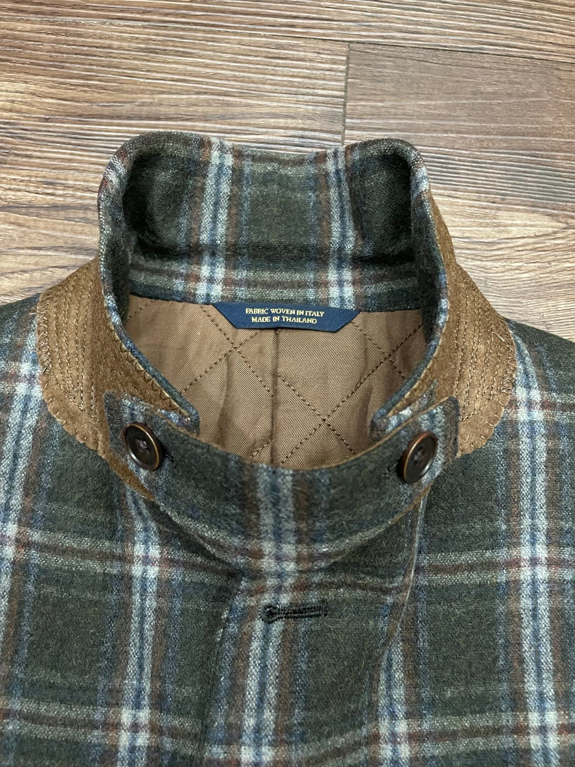 브룩스 브라더스 울 체크 블레이저 자켓 40S 상품이미지7