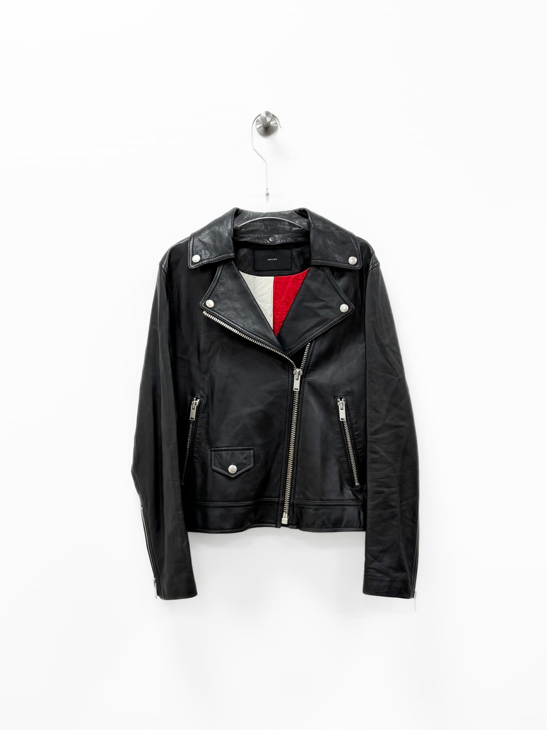 Beaker 램스킨 디테처블 카라 바이커 자켓 상품이미지4