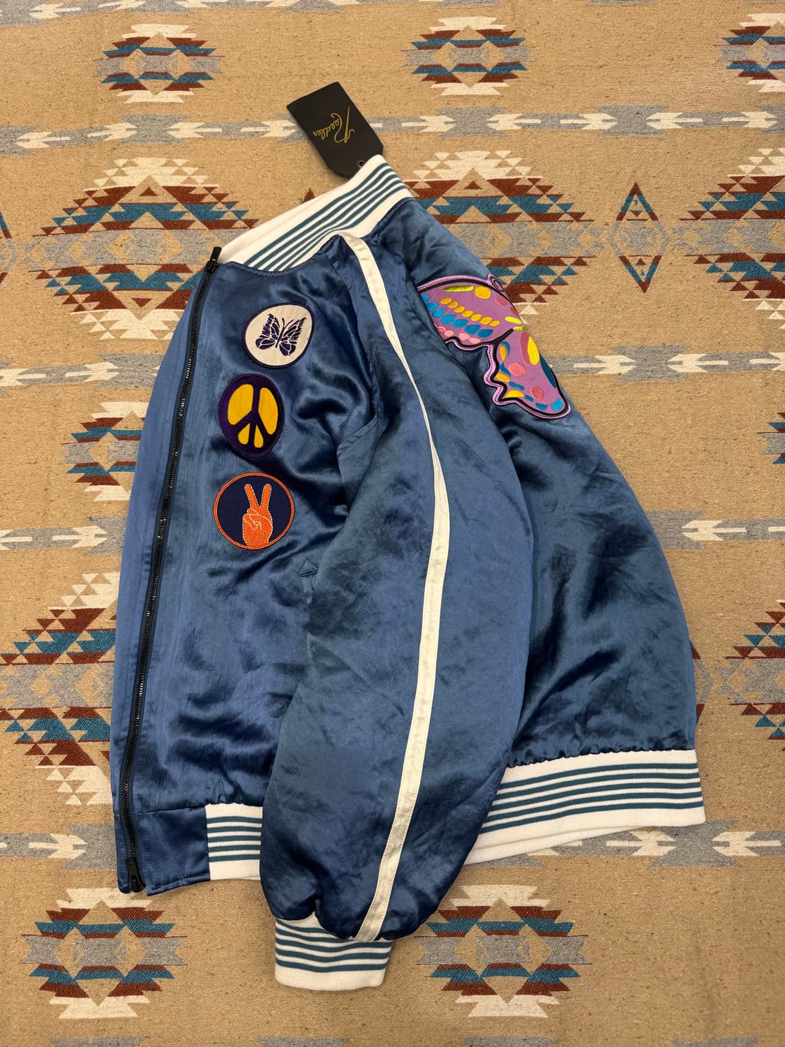 [M] 니들스 아세테이트 사틴 어워드 자켓 블루 상품이미지7