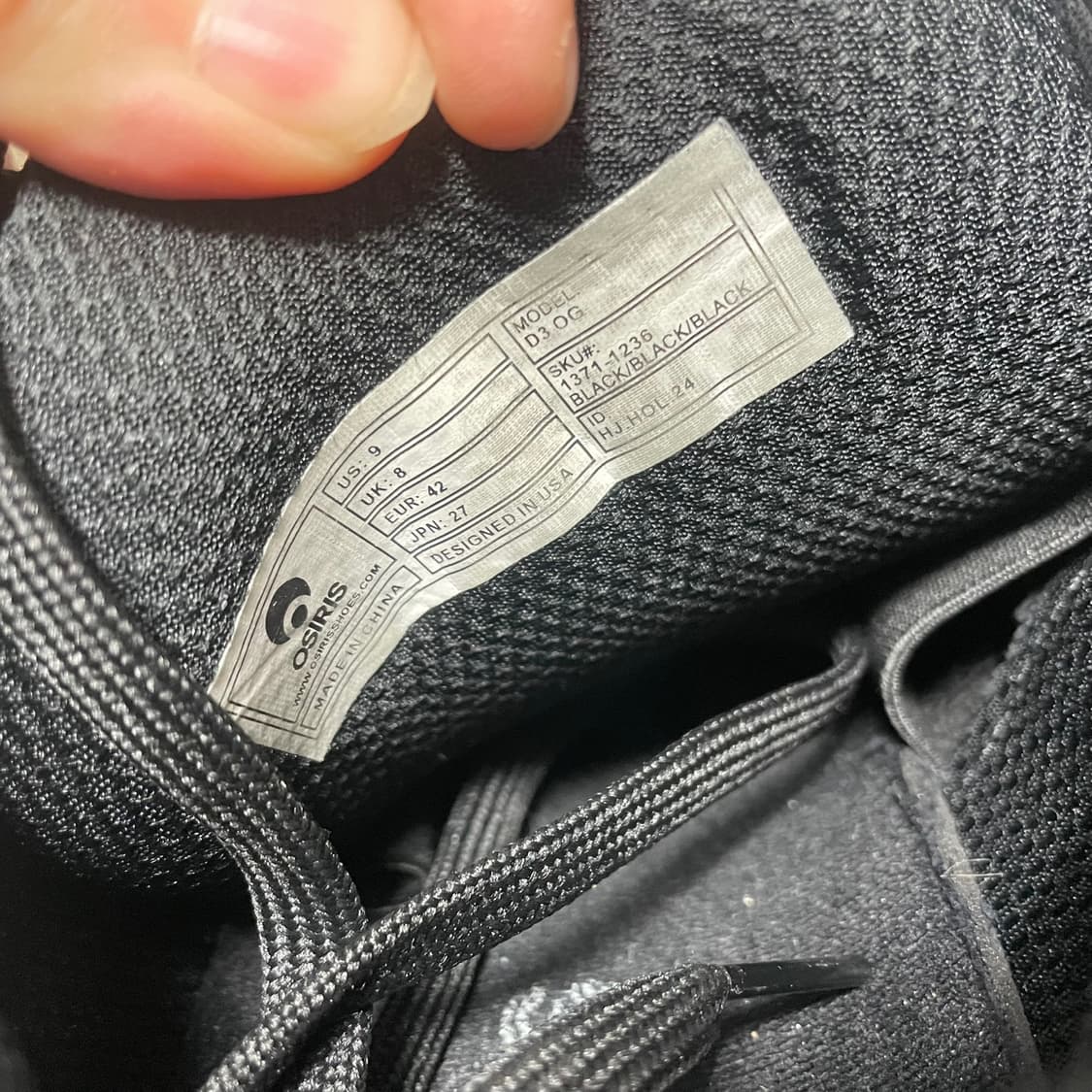 42) 오시리스 D3 보드화 블랙 상품이미지8