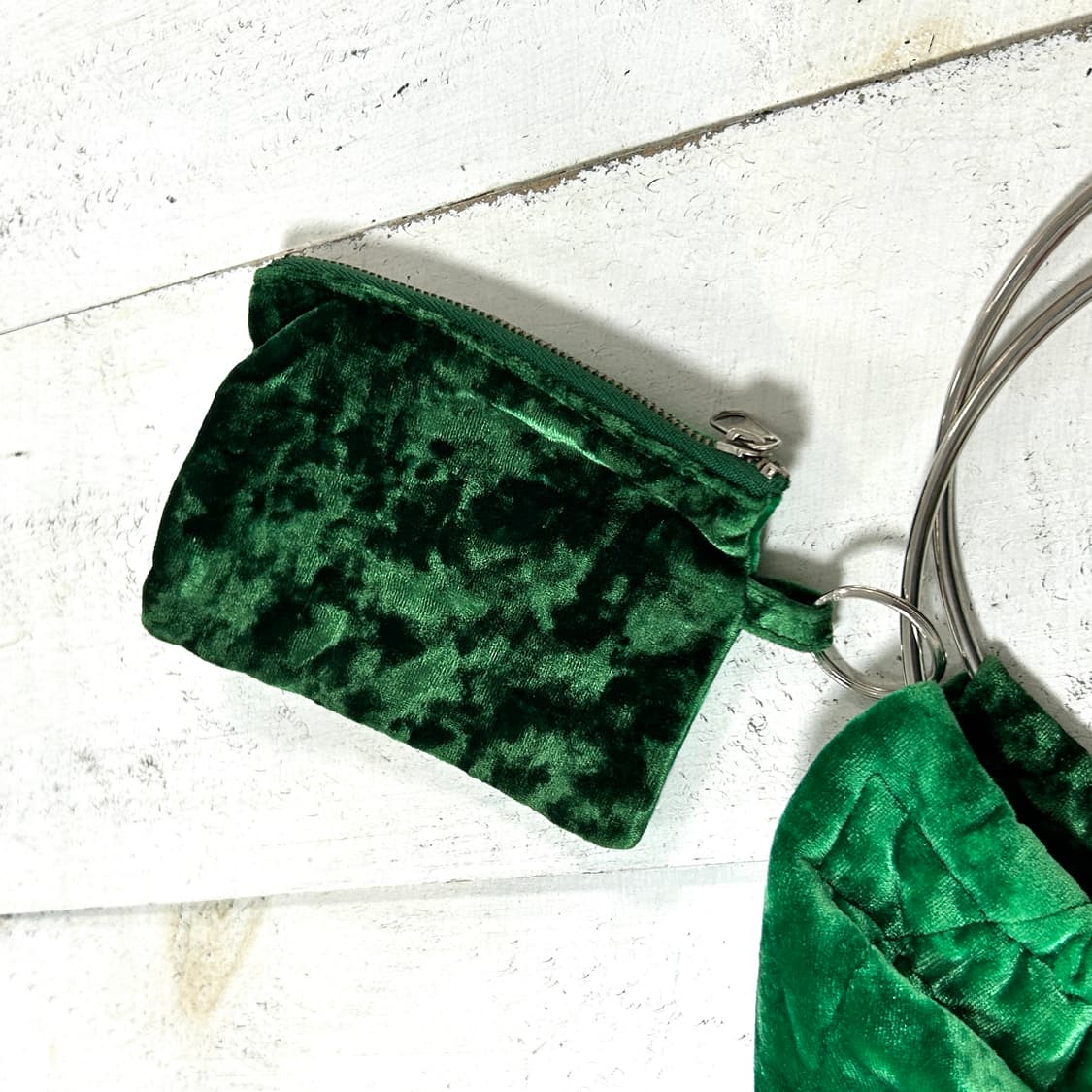 TOGA PULLA green velvet ring bag  상품이미지5