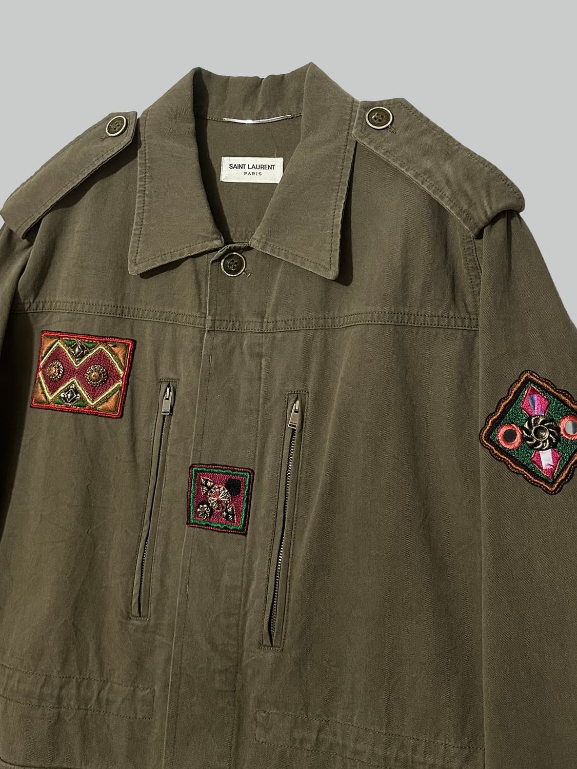 생로랑 밀리터리 자켓 상품이미지2