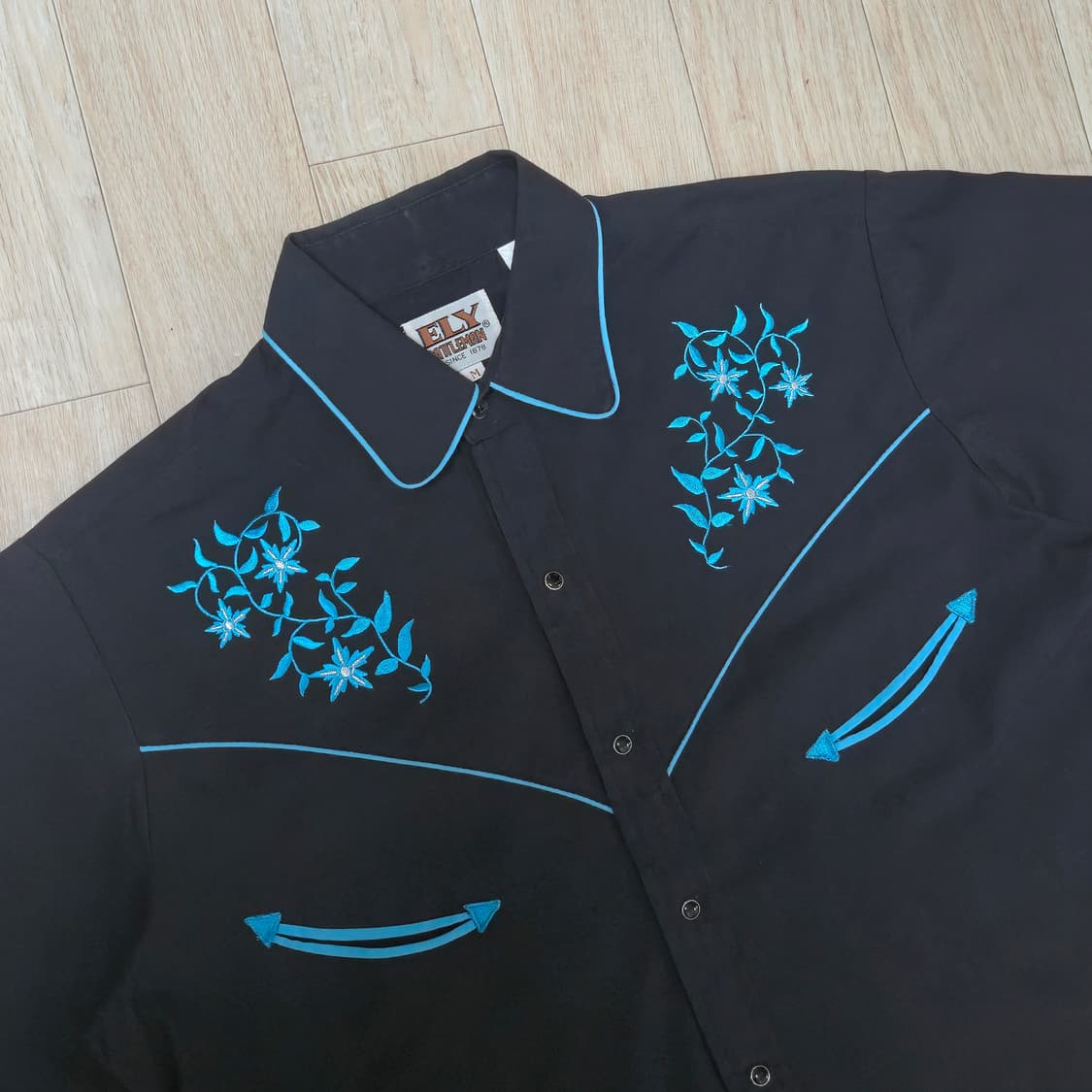 웨스턴 셔츠 블랙 M 상품이미지4