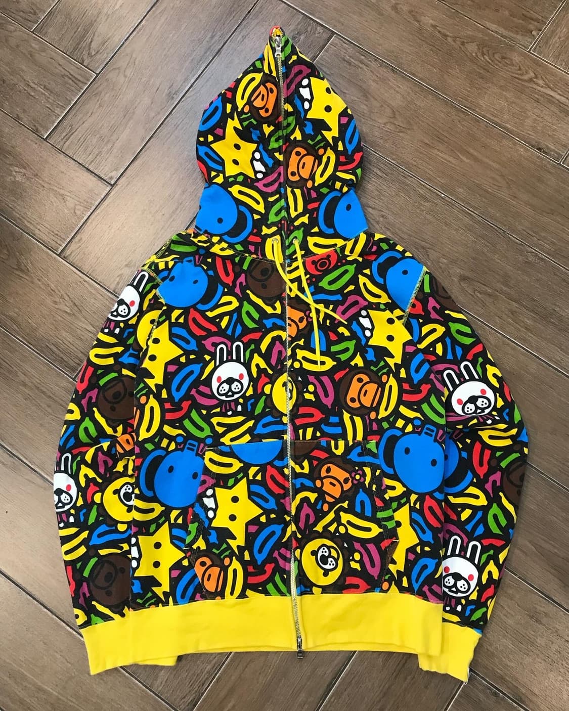 Bape Baby Milo Full Pattern Hood Zip-Up 상품이미지5