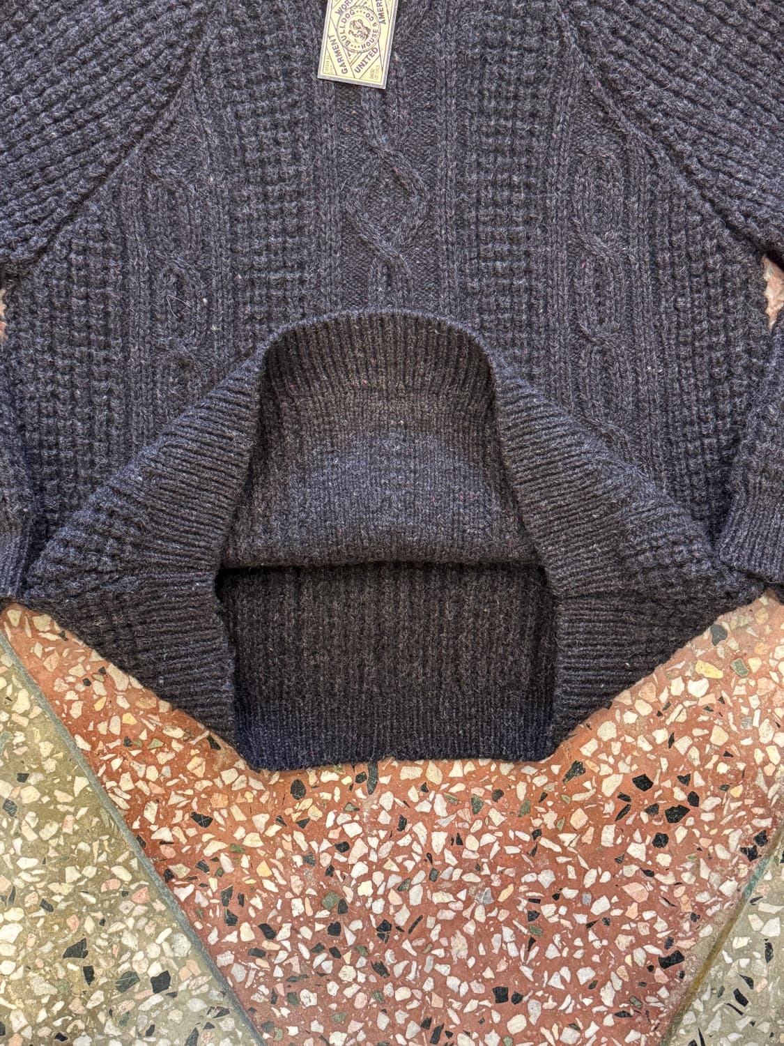 Inishowen 아란 니트 스웨터 (XL) 상품이미지5