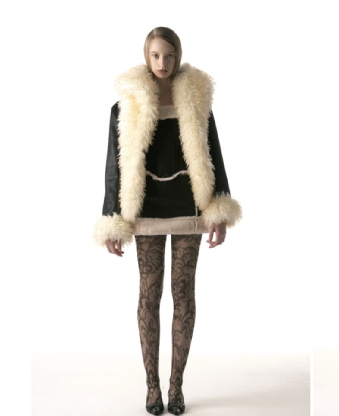 2000아카이브 폭스퍼무스탕 블랙 1사이즈 상품이미지2