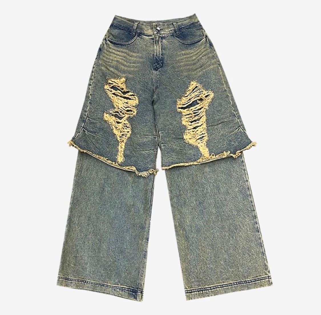 비엘알 디스트로이드 빈티지 더블 데님 S 상품이미지1