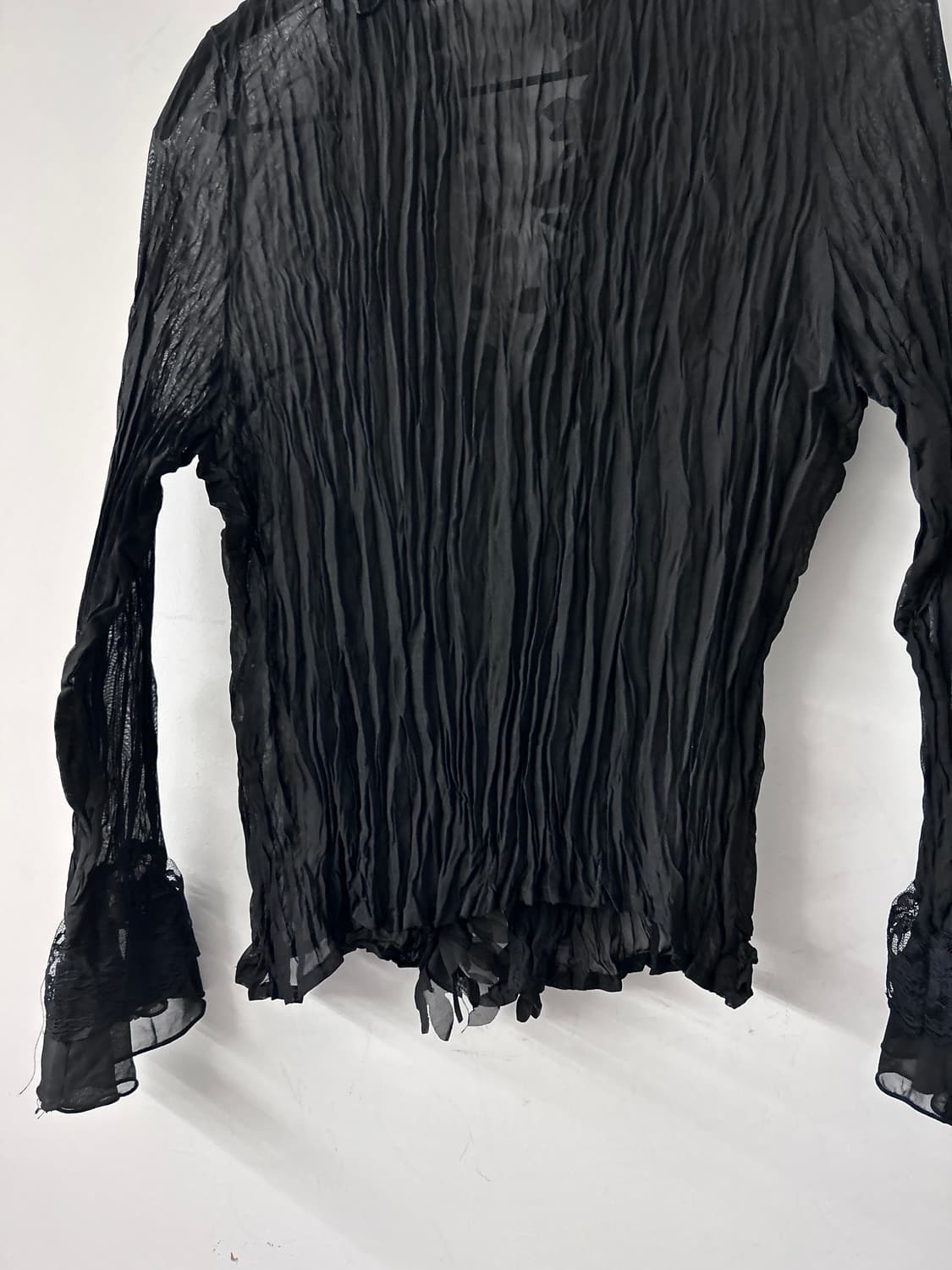 Frill Pleats See-through Cardigan 상품이미지8