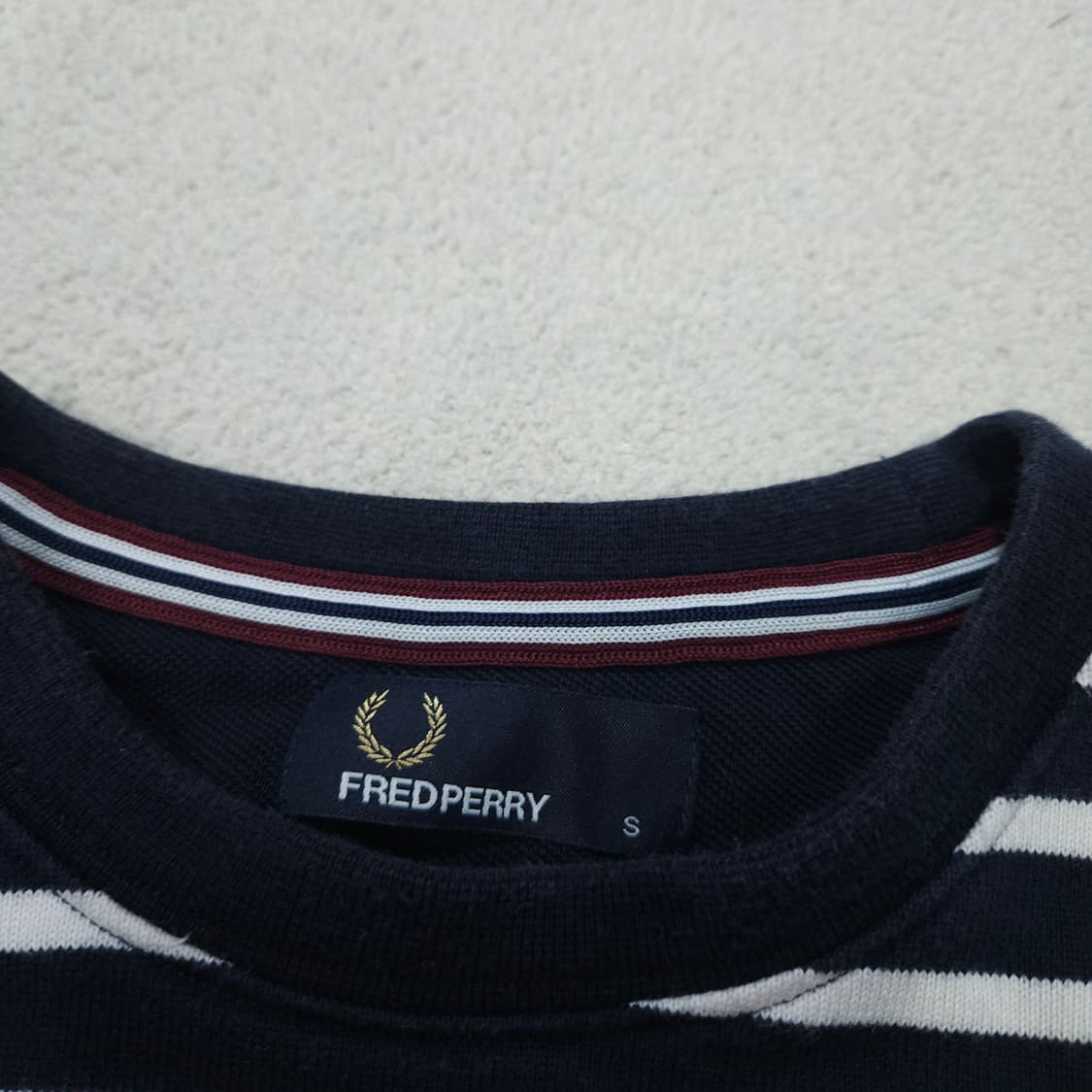 프레드페리 스트라이프 긴팔티 S 상품이미지4