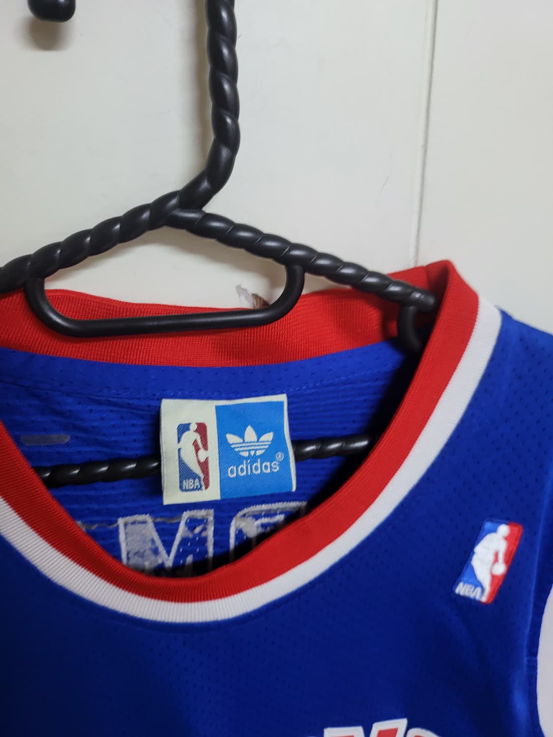 올드저지 아디다스 NBA 디트로이트피스톤스 데니스로드맨 농구복 L+2 상품이미지4