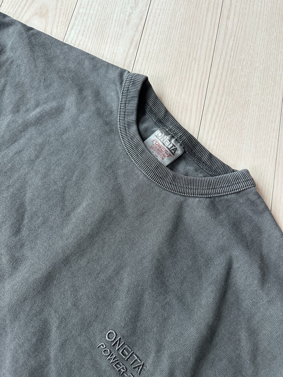Oneita x beams 피그먼트워싱 티셔츠 상품이미지2