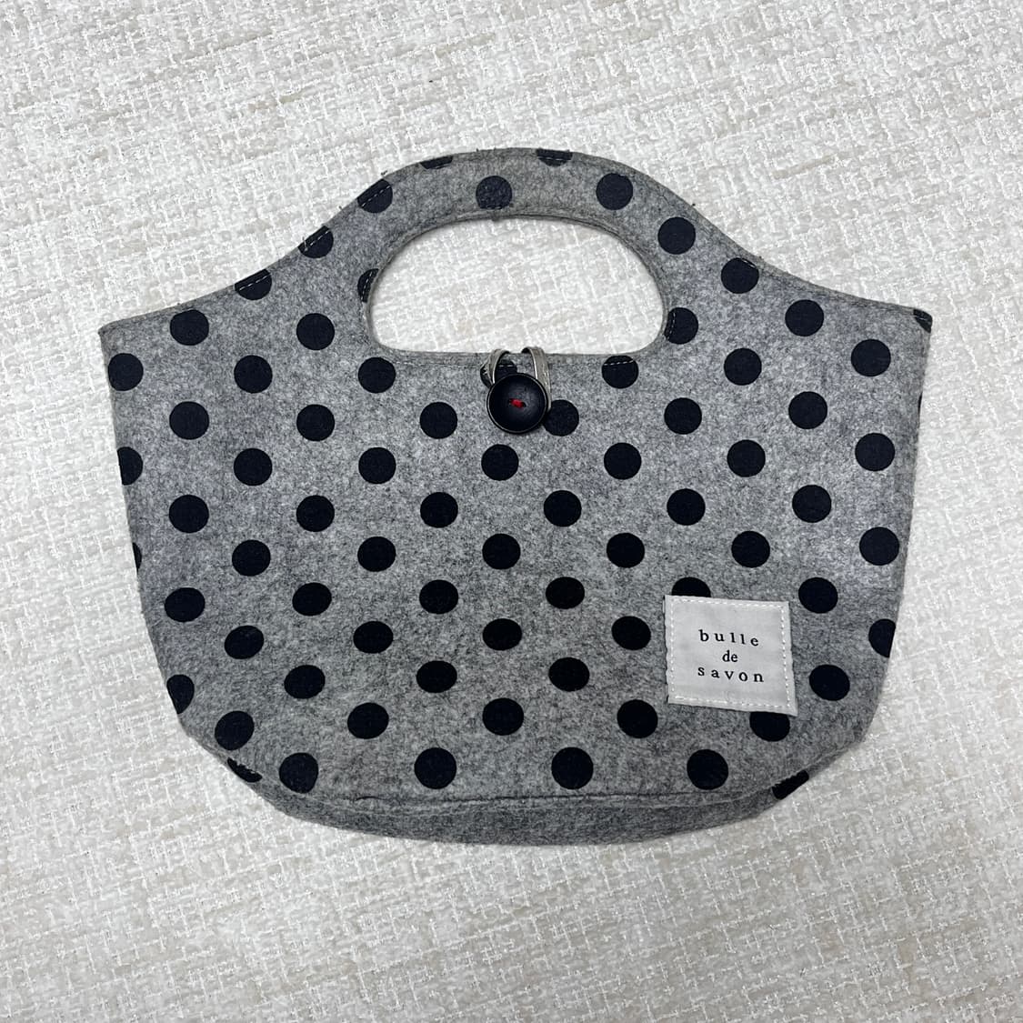 bulle de savon 도트 펠트 토트백 상품이미지1