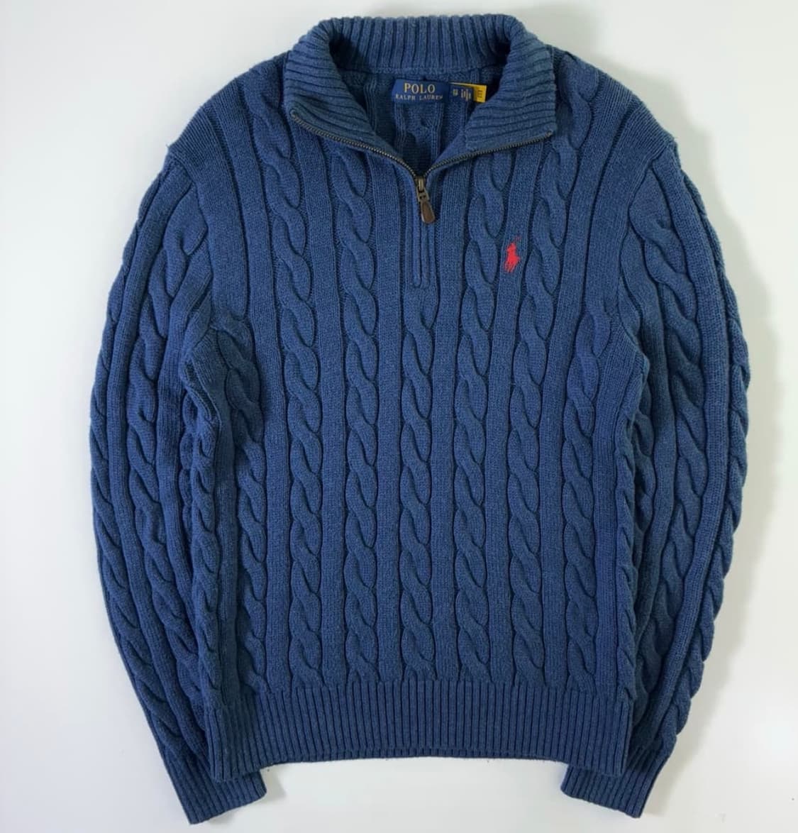 폴로 반집업 케이블 니트 상품이미지1