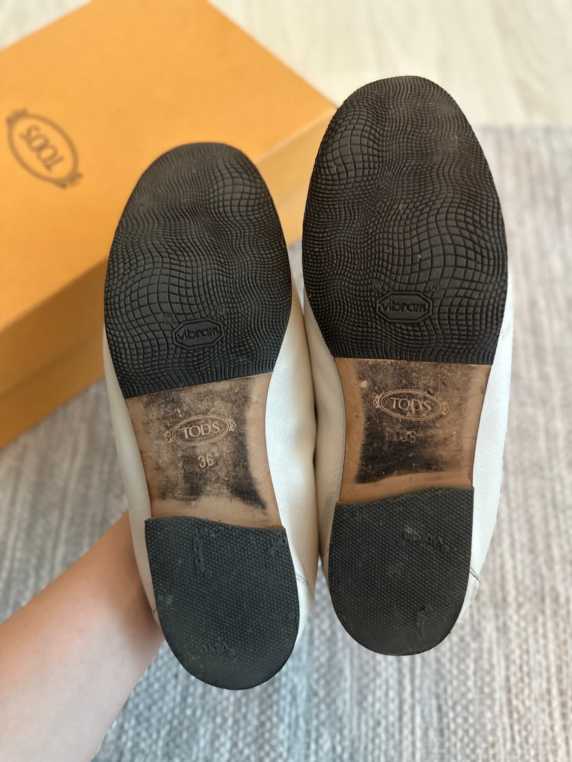 토즈 더블티로퍼 화이트 36(230) 상품이미지6