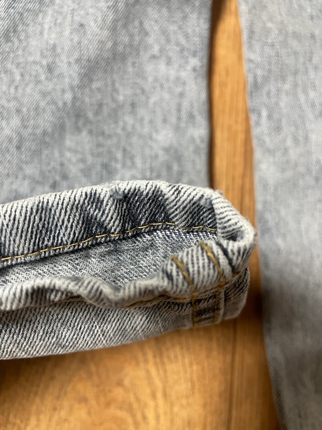 주앙옴므 리파인드 와이드 데님 팬츠 빈티지 더스트블루 M 상품이미지7