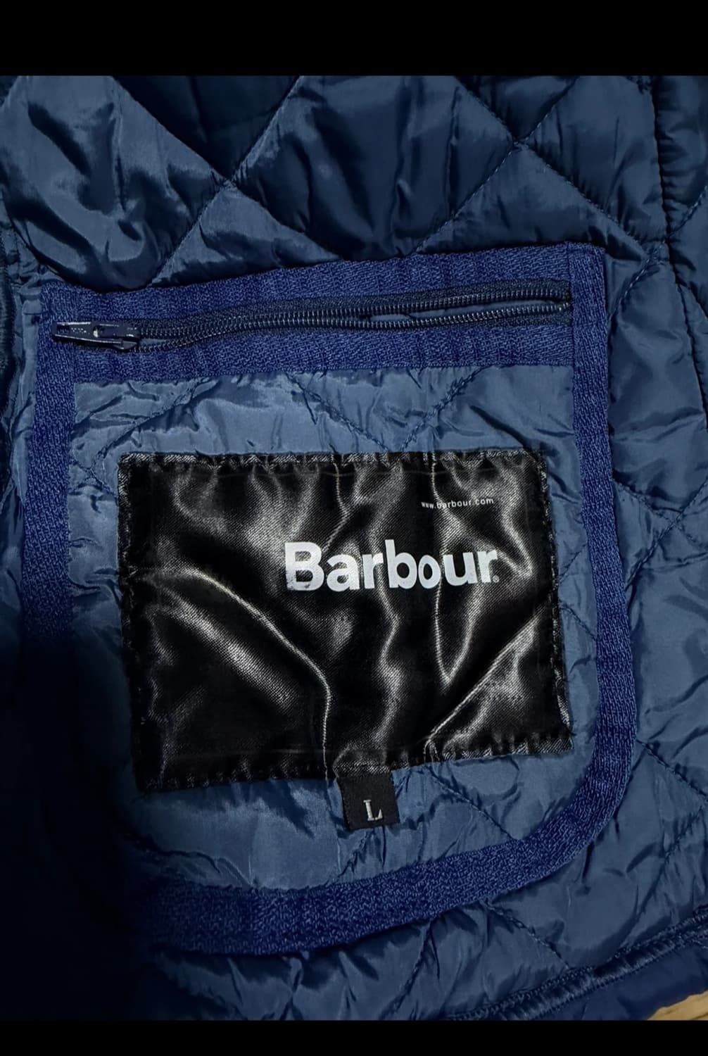 바버 어거스틴 퀼팅 자켓 L 블루 (105) 상품이미지5