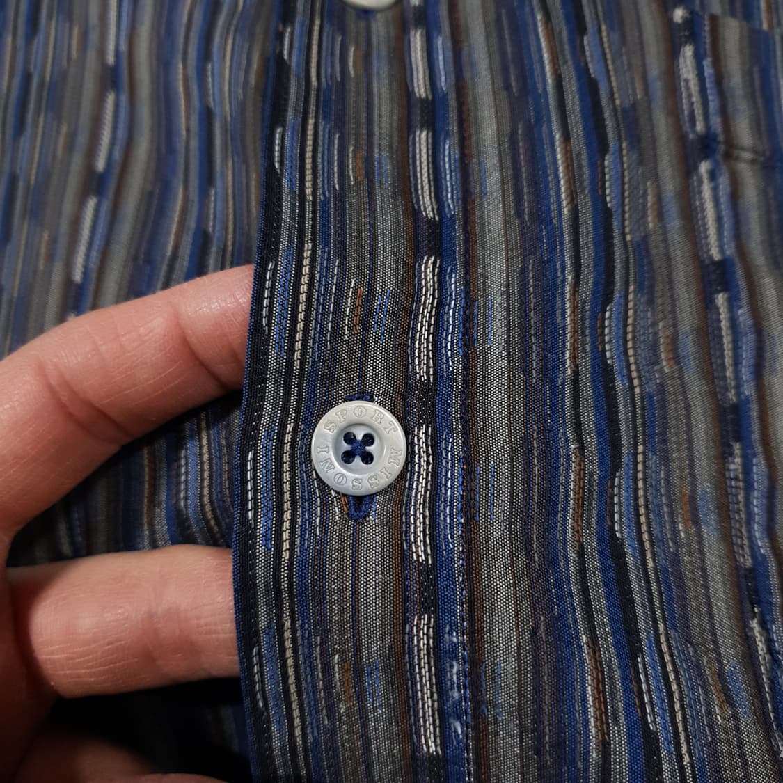 L (100) 미쏘니 스포츠 90s 멀티컬러 에스닉 멀티컬러 반팔 셔츠 상품이미지6