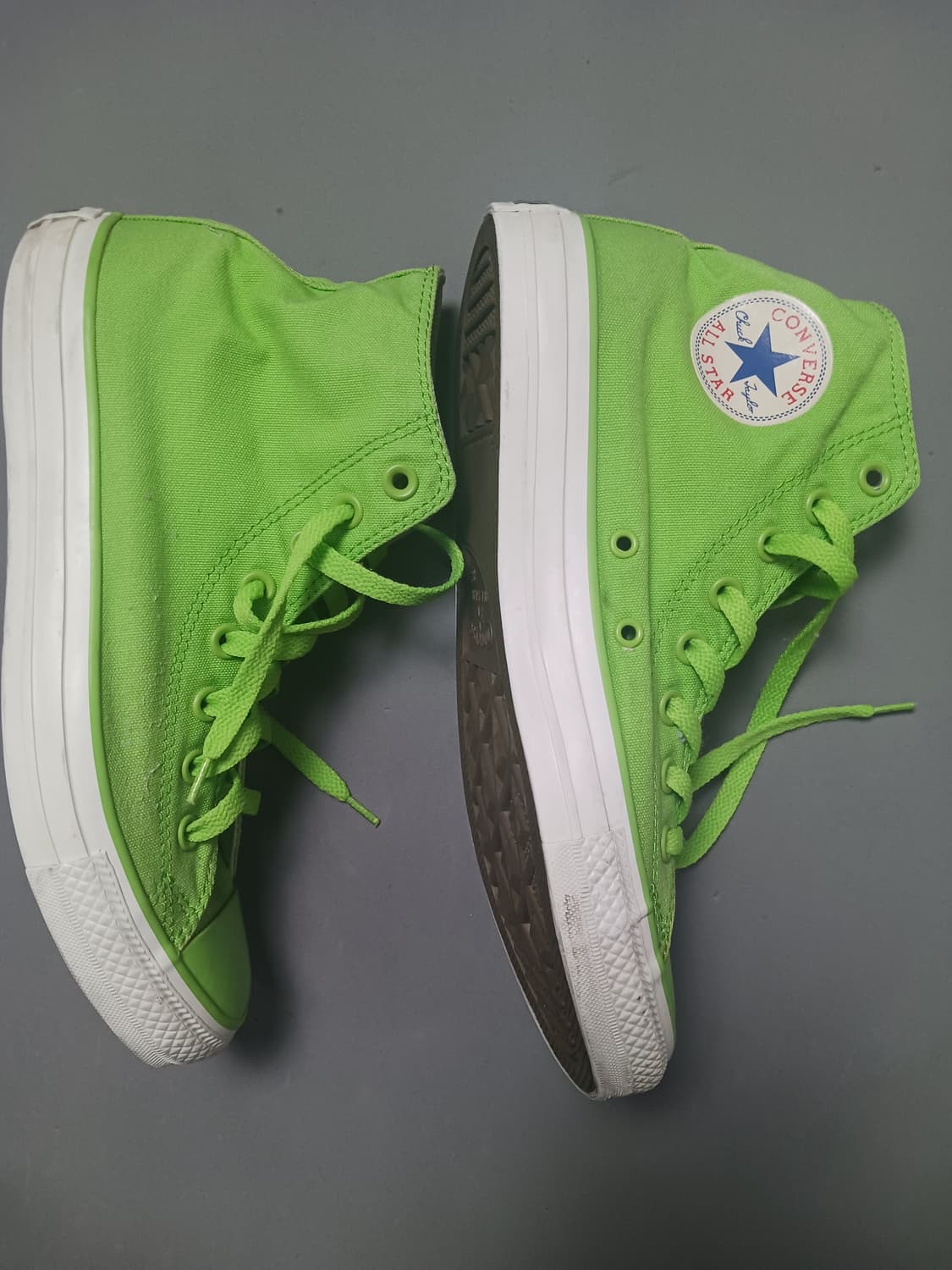 [270] 컨버스 척테일러 하이 라임그린 운동화 상품이미지6