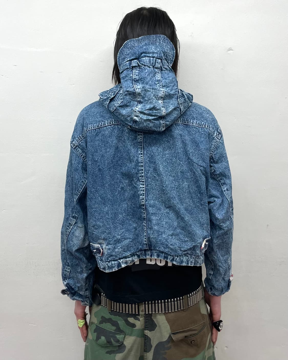 Highneck Pocket Reversible Denim Jacket 상품이미지3