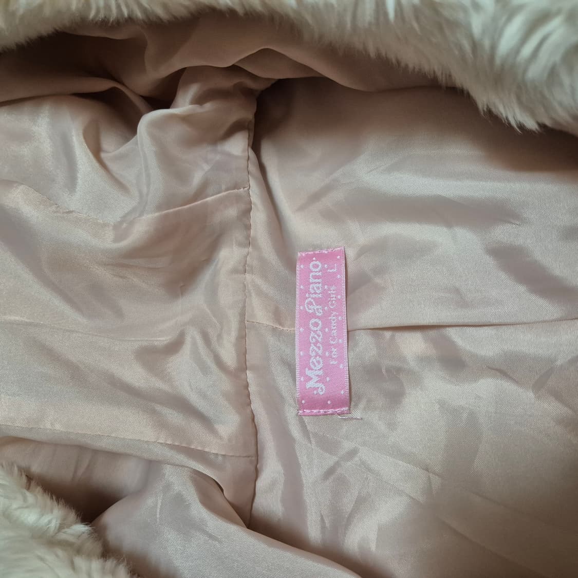 메조피아노 핑크코트 L사이즈 양지뢰 양산형 지뢰계 달천깔 라떼갸루히메갸루 상품이미지3