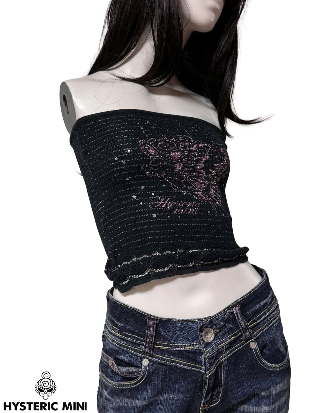 (극레어) 히스테릭 미니 글리터 튜브탑 상품이미지2