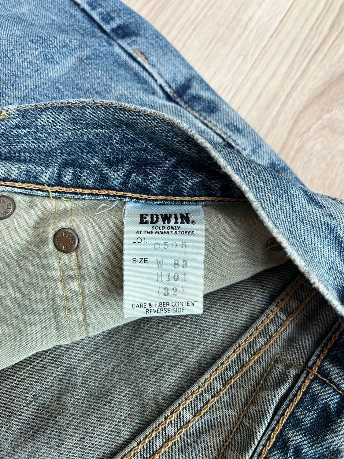 에드윈 505 셀비지 데님 상품이미지2